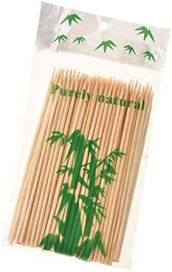 Sakoraware Bamboo (240 pcs) Wooden Skewers/BBQ Sticks Seekh for Kabab, Paneer Tikka, Fruits salad for Oven Microwave Pan (6 inches Each, 2.3mm Thickness)