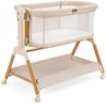Ezebaby Baby Bassinet Bedside Sleeper: 3-in-1 Rocking Bassinet for Baby - Breathable Full-Mesh Crib with Mattress | 6 Height Adjustable | Portable Crib with Lockable Wheels for Newborns