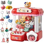 BLmukce Claw Machine for Kids, Mini Vending Machine Toy with Prize Dispenser, Electronic Arcade Game for Girls & Boys Ages 3 4 5 6 7 8 Years, Birthday (16 PCS Toys)