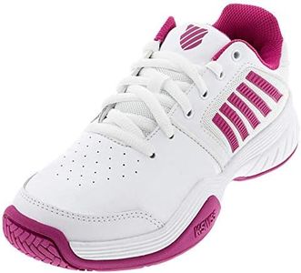 K-Swiss Women's Court Express Tennis Shoe, White/Cactus Flower, 11 M