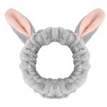 Animal Ears Face Wash Headband for Women Girl Makeup Spa Headbands for Washing Face Cute Hair Band for Make up Shower Headwarp Hair band Lovely Hair Accessories for Women Elastic Headband Head Bands