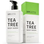 Tea Tree Body Wash, Natural Body Wash With 5% Australian Tea Tree Oil & Aloe Vera for Clean, Hydrated Skin, Steam-Distilled Acne Body Wash to Help Reduce Acne, Blemishes & Odor, Body Cleanser