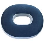 Ojla Donut Ring Pillow Cushion For Piles Haemorrhoid Coccyx Sciatica Tailbone Back Pain Fistula Prostate Post Natal Pain Relief Chair & Car Seat Comfort Cushion. Black, Foam