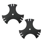 LAFORMO 2 Pack Edger Blade 9", 3-Side Edger Star Blade - 9" Wide,5/8" Center Hole,Replaces MTD Parts 781-0748, 781-0748-0637