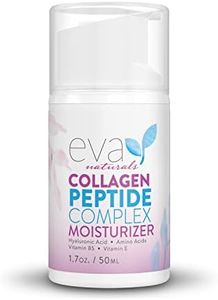 Eva Naturals Collagen Face Moisturizer Peptide - Anti-Wrinkle Facial Moisturizer For Face - Deeply Hydrating Multi-Peptide Collagen Boosting Face Cream, Facial Skin Care For Smoother Skin - 50ml