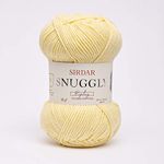 Sirdar Snuggly Replay DK Double Knitting, 50% Cotton, 50% Acrylic, Premium Yarn for Knitting and Crochet, Banana Split Yellow (110), 50g