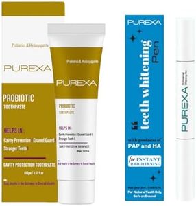 Purexa WhiteSmile Duo | Teeth Whitening Pen and Probiotic Toothpaste for Radiant Smiles Enhance Your Oral Care Routine!