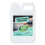 Jaxons Clean Rust Away – Non-Caustic Rust Remover for Stone & Patio Surfaces, Fast Acting Outdoor Cleaner for Sandstone, Limestone, Concrete & Porcelain – Garden Safe – 1L & 5L (1 Litre)