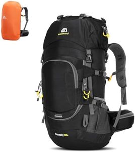 Lixada Mochila de senderismo, 50 l, con funda de protección impermeable, ligera, para alpinismo, escalada, senderismo, deporte, viaje, camping, etc.
