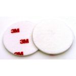 3M Finesse-it Buffing Pad 09357, Hook and Loop Attachment, 3" Diameter, Red/White (Pack of 500)
