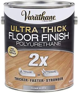 Rust-Oleum Varathane Ultra Thick Floor Finish 2X Polyurethane for Interior Wood Surafce in Liquid Form (3.78 Liters | Water-Based | Clear Gloss)