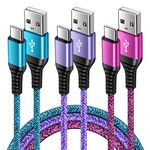 USB C Fast Charger Cable, [3Pack 3FT/0.9M]Type C Samsung Charger Cable, USB C Cable Lead Fast Charging for Samsung Galaxy S24 S23 S22 S21 S20 S10 A12 A13 A145G A22 A33 A50 A52, Huawei P40 P30 P20 Lite