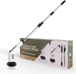 PURSONIC Cordless Rechargeable Power Scrubber Brush with 7 Heads - Extendable & Versatile for Effortless Cleaning
