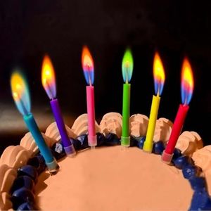 Birthday Cake Candles Happy Birthday Candles Colorful Candles Holders Included (12pcs)