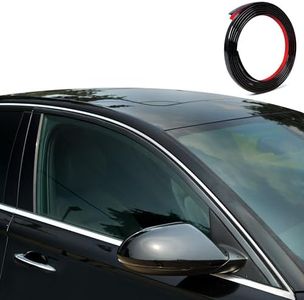 True Line Automotive 3/4", 12 Ft Carbon Fiber Flexible Trim - Perfect For Truck Doors & Wheel Wells