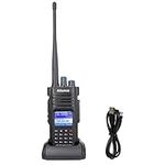 Retevis Ailunce HD1 10W DMR Amateur Radio, GPS, Dual Band, Digital Two Way Radio, Type-C 3200mAh Battery, IP67 Waterproof, 16 Keys DTMF, Compatible with Ham Radio (1 Pcs, Black)