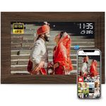 Lifelong 10.1 Inch (25.65 CM) Digital Photo Frame with Slideshow | 1280 x 800 |Video & Sound – IPS HD Auto-Rotate Touch Screen, Wi-Fi & 32GB Memory - Desktop/Wall Mounted - Share Files with Frameo App