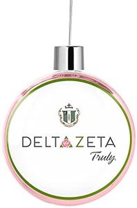 Delta Zeta Sorority Round Flat Christmas Tree Ornament Decoration for Tree Party Home Holiday Decor (Delta Zeta 2)