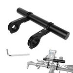 Ainiv 20cm Bike Handlebar Extender with 2PCS Clamp Brackets and 1PC Hex Wrench, Aluminum Universal Bicycle Handlebar Extension for Bicycle Light, Speedometer, GPS Device, Action Camera