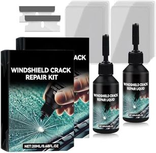 TKGEOUE Windscreen Repair Kit Glass Repair Fluid Upgraded Glass Repair Kit Long-Lasting For Windscreens 5 Min Quick Glass Repair Liquid Windows & Mirrors For Most Crack Types