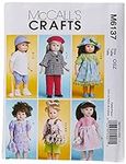 McCall's Patterns M6137 Doll Clothe