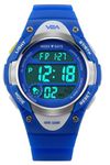 V2A Digital Boy's & Girl's Watch (Blue Dial Blue Colored Strap, Resin)