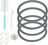 Blender Gasket Replacement Parts, Rubber O Ring Replacement for Nutribullet Blender 900W & 600W Series, Gaskets Replacement for Nutribullet Blade Including Shock Pad and Gear(12 Pieces)