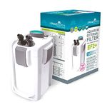 allpondsolutions EF2+ Aquarium External Fish Tank Water Filter with 9w UV Steriliser for Coldwater, Tropical or Marine Aquariums, for Tanks Up to 600 Litres – Includes Filter Media - Full Kit.