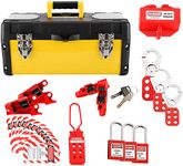 Tysun Lockout Tagout Kit - Safety Padlock Kit with Locks, Breaker Lock Outs, Plug Loto, Hasps, and Tags