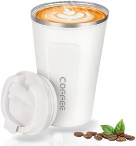 Goodatech taza de viaje de café térmico de acero inoxidable, sin BPA vacío aislado, botella de coche, vaso con tapa hermética, para café caliente/frío, té y cerveza