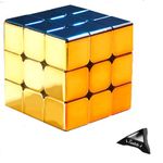 3X3 Speed Cube, Magnetic Magic Cube Reflective Mirror Plating Type Metallic Puzzle Toys for Magic Cube Enthusiasts…