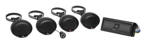 JBL - 4 Channel Plug and Play Bluetooth amp and 4 Speakers (CRUISEXAM)