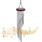 Changrongsheng Wind Chimes Indoor Outdoor Wind Chimes Metal Garden Wind Chimes Decorative Wind Chimes with 12 Aluminum Alloy Long Tubes for Patio Balcony Garden Backyard Home Decor Gift