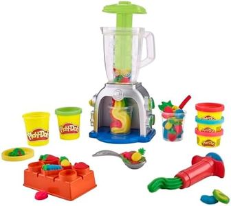 Play-Doh Swirlin' Smoothies Toy Blender Playset, Play Kitchen Appliances, Kids Arts and Crafts Toys for 3 Year Old Girls and Boys and Up