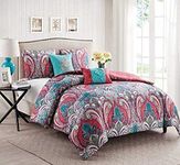 VCNY Home C10-4QT-TWIN-IN-MU Casa Real Quilt Set, Twin, Multicolor