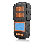 CHNADKS Gas Detector, Rechargeable 4 Gas Monitor H2S CO O2 EX with Digital LCD Display, Sound Light Vibration Alarm, Personal 4 in 1 Multi Gas Meter, Gas Tester Analyzer