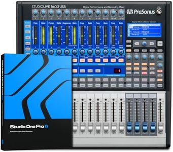 PreSonus StudioLive 16.0.2 USB Digital Mixer, 16-Channel Performance and Recording Console, 18x16 USB Audio Interface, 4 Aux Buses, XMAX Mic Preamps, Scene Save, Software Included