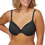 Maidenform Womens Comfort Devotion - Extra Coverage Bra, Black,38C