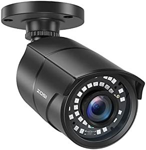 ZOSI 1080P Telecamera cablata di sorveglianza AHD/TVI/CVI/CVBS per esterni, 30 metri Visione Notturna, Impermeabile IP67, Funziona con DVR, Senza Alimentatore
