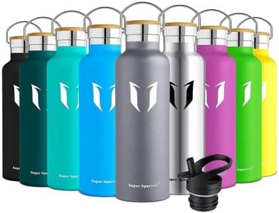 Super Sparrow Water Bottle Insulated - 500ml - Standard Mouth Flask - BPA Free, Leak Proof Drink Bottle - Ergonomic Straw Water Bottles for Work, Gym, Travel, Sports, Outdoor - 2 lids