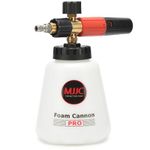 MJJC Foam Cannon Pro V2.0 (Thicker Snow Foam Technology) with 1/4 Inch Quick Connector for Pressure Washer, 40 oz Bottle