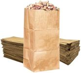 Rocky Mountain Goods-Yard Waste Bags Large 30 Gallon Paper Leaf for Yard Garden Environmental Friendly Lawn Tear Resistant Refuse 2 Ply Self Standing (Pack of 5) Brown