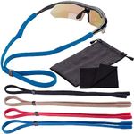 Anchor Glasses Straps Glasses Strap 4 Pack Sunglasses Strap Adjustable Stretch Universal Fit for Kids to Adult Sport Eyewear Holder Retainer