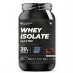 Carbamide Forte Whey Isolate Matrix | Whey Protein Powder | 30g Protein| 3X digestive Enzymes| 6.85g BCAA|14.17g EAA | 0g added sugar | Belgian Chocolate Flavour - 1Kg