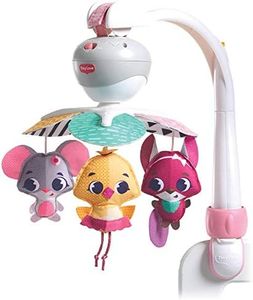 Tiny Love Take A Long Mobile, 3 in 1 Giostrina Culla Neonato Musicale Portatile, 0+ Mesi, Gioco Passeggino Neonato, 3 Attacchi Universali, 30 Minuti Musica, Collezione Tiny Princess Tales