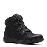 Clarks Women's Carleigh Jade Ankle Boot, Black Nubuck, 9 UK