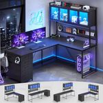 SEDETA L Shaped Gaming Desk with Dr