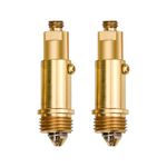 JINXIAN 2pcs Basin Pop Up Clack Slotted Plug Bolt Assembly Basin Pop Up Click Clack Plug Bolt Replacement Assembly Screw Bolt Brass for Most Bath Tub Basin Drain Stopper