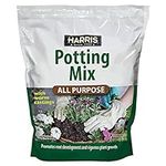 Harris All Purpose Premium Potting Soil Mix with Worm Castings and Other Nutrients, 4 Quarts