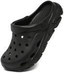 Nedaan Kids Clogs for Boys Girls Comfortable Slip on Sandals Beach Pool Slipper Black